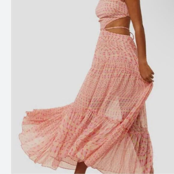 Misa Los Angeles Dailia Maxi Dress In Septima Geo XS NWT $510 - Picture 7 of 8